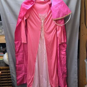 Princess, Renissance, Medieval Dress With Headpiece And Cape. Childs Size 12-14